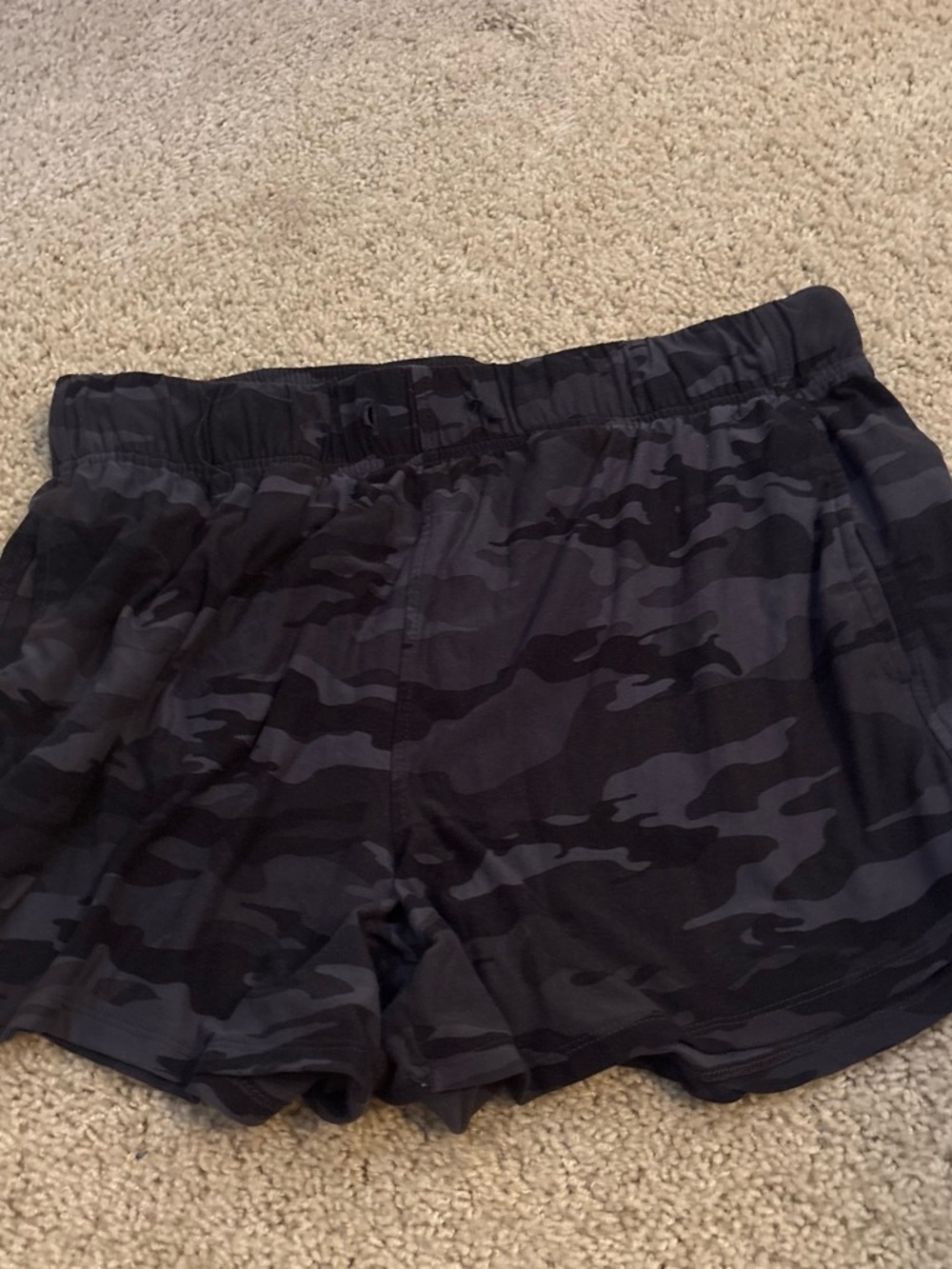 Athletic Works Black Camo Women's Athletic Shorts